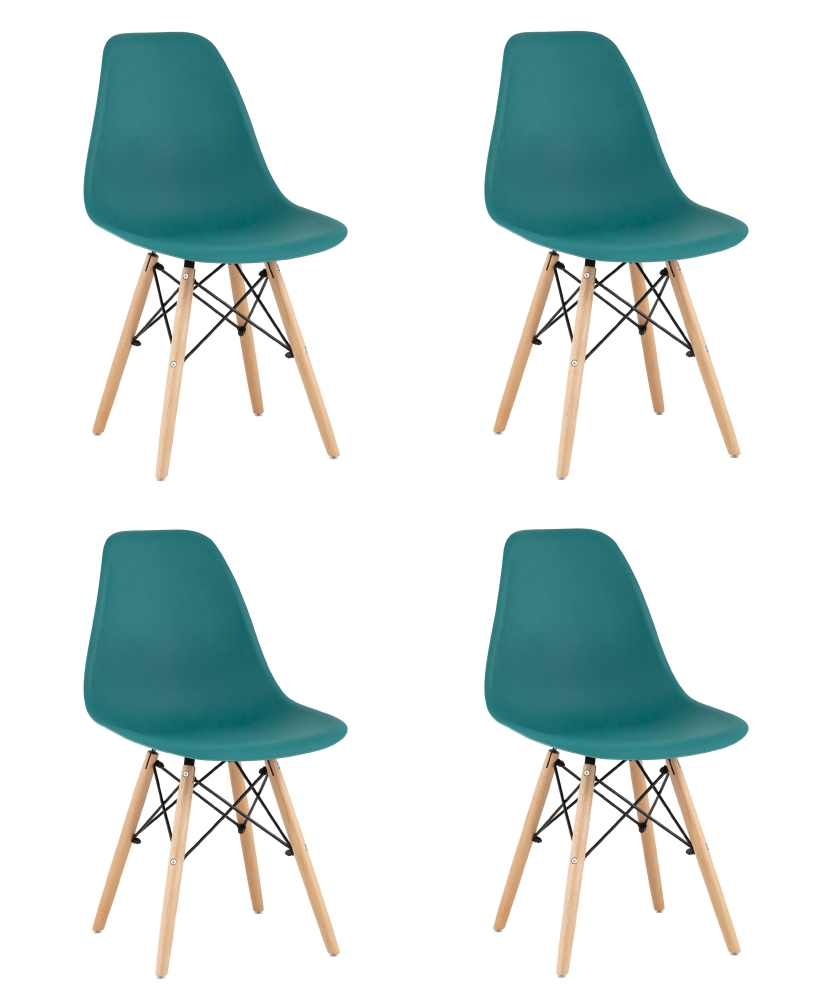 Стул Eames Style DSW темно-бирюзовый x4 SG4680