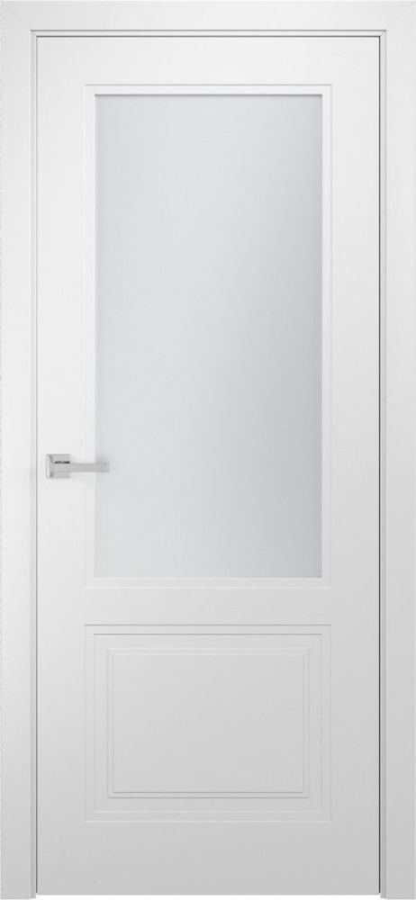 Межкомнатная дверь Модель L-2.2 (стекло, 900x2000) белая эмаль