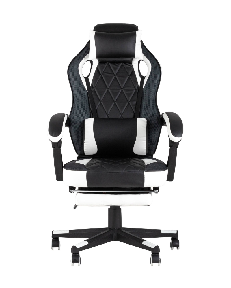 Товар Кресло игровое TopChairs Virage черно-белое SG2306