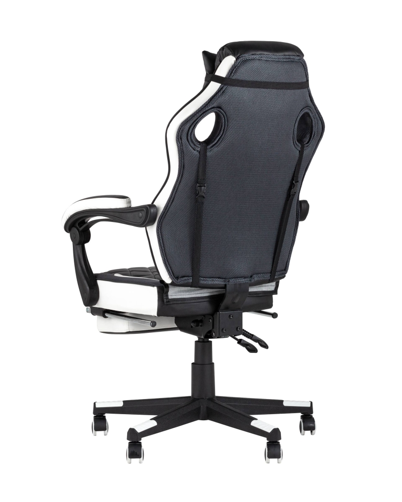 Товар Кресло игровое TopChairs Virage черно-белое SG2306