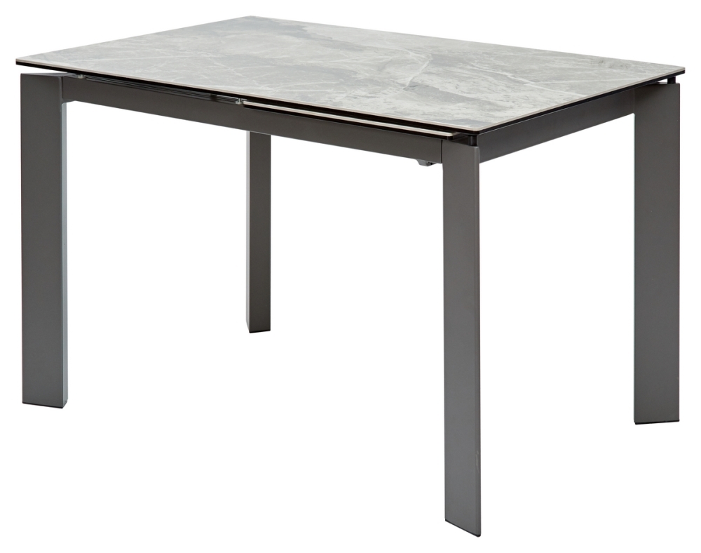 Стол CORNER 120 ITALIAN DARK GREY Серый мрамор глянцевый, керамика/ GREY1 М-City MC60030