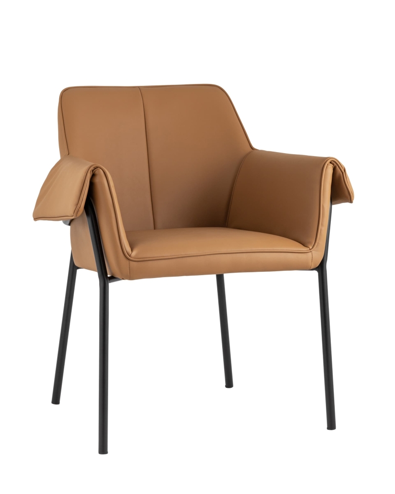 Кресло Бесс экокожа коричневый SG5112