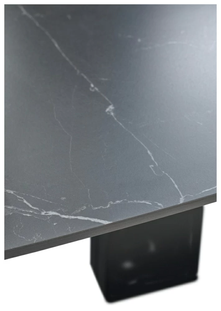 Товар Стол BALDE 140 MATT BLACK MARBLE SOLID CERAMIC / BLACK, ®DISAUR MC64100